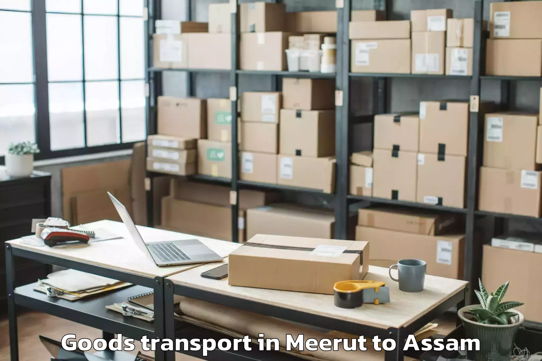 Efficient Meerut to Mayang Goods Transport